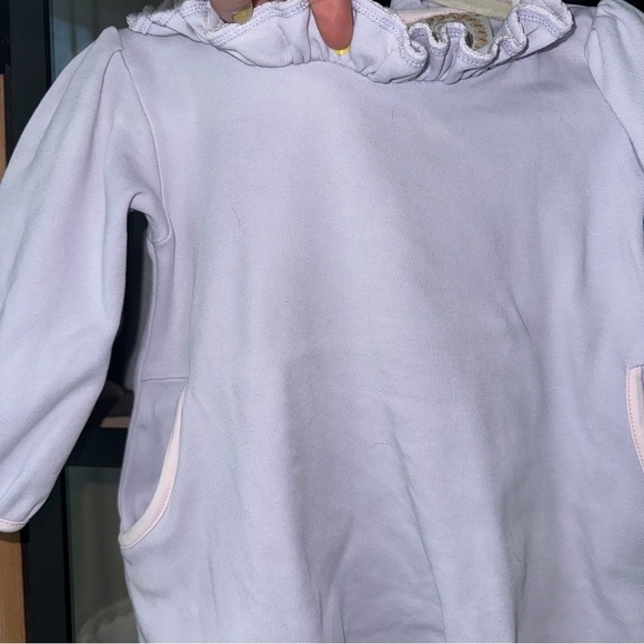 TBBC long sleeve ruffle dress lavender pastel collar toddler baby girl pockets - Picture 6 of 6